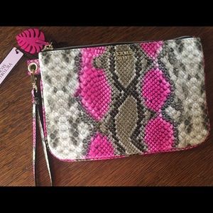 Victoria’s Secret Pink Snakeskin Wristlet Pouch